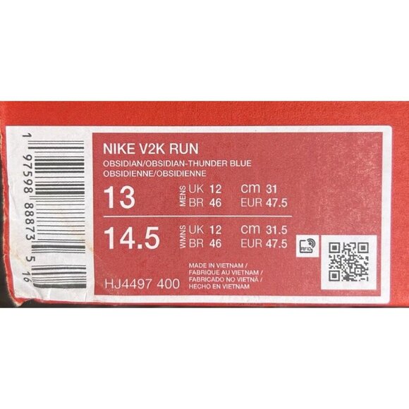 NIKE V2K RUN OBSIDIAN WOLF GREY Size 13 - Picture 6 of 6